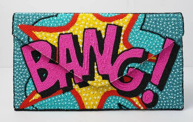 A BEADED BAG BANG CLUTCH