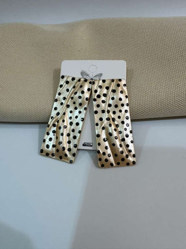Leopard Pattern Statement Earrings: Nature