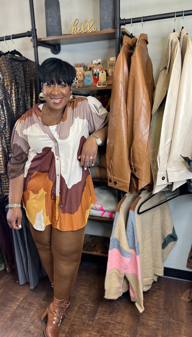 Mocha Latte Shirt Dress
