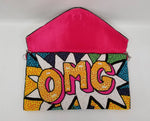 A BEADED BAG OMG CLUTCH