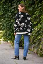 Midnight Floral Cardigan
