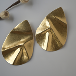 Handmade Long Stud Dangle Earrings - Fashion Jewelry for her: 18k Gold Plated