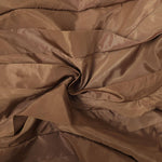 Drawstring Hem Ruffled Wide-Leg Pants: Coffee