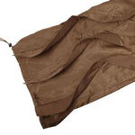 Drawstring Hem Ruffled Wide-Leg Pants: Coffee