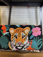 Leopard Embellished Clutch
