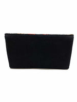 GOLD CAMO BEE BEADED CLUTCH W/ RED & BLACK STRIPES