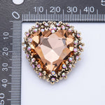 Gold Peach My Heart Brooch