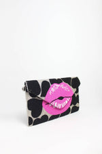 A KISS MY HEART BEADED PINK LIP