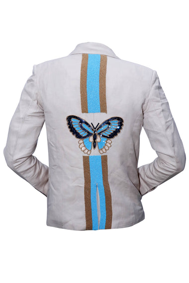 BL Blue Butterfly :Linen / M