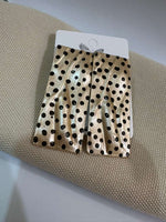 Leopard Pattern Statement Earrings: Nature
