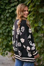 Midnight Floral Cardigan