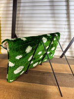 Emerald Green And Cream Clutch /Cross Body