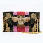 Sequin Queen Bee Clutch/ Cross Body