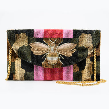 Sequin Queen Bee Clutch/ Cross Body