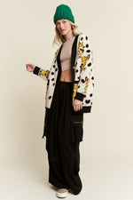 CHEETAHLICIOUS CARDIGAN: CREAM