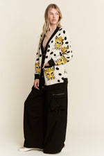 CHEETAHLICIOUS CARDIGAN: CREAM