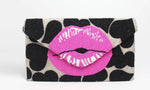 A KISS MY HEART BEADED PINK LIP