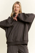 SOLID COTTON BRUSHED SET: Marsala