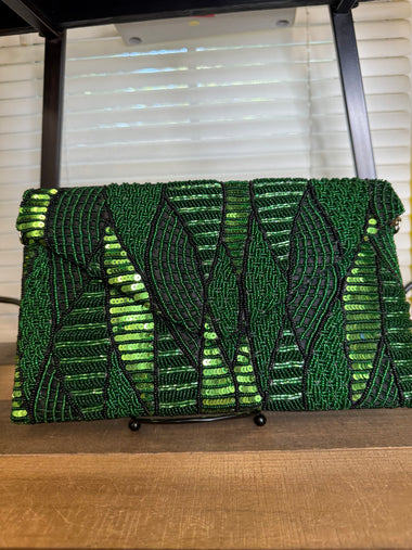 Money Green Clutch