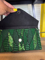 Money Green Clutch
