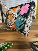 Leopard Embellished Clutch