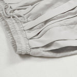 Halen ruffled wide-Leg pants drawstring hem: Khaki