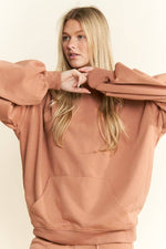 SOLID COTTON BRUSHED SET: Marsala