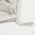 Halen ruffled wide-Leg pants drawstring hem: Khaki