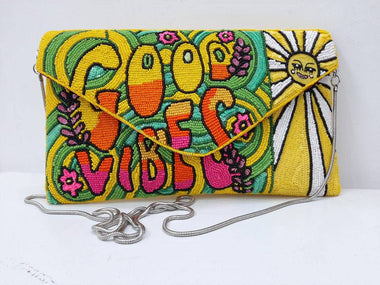 GOOD VIBES CLUTCH/ Cross Body