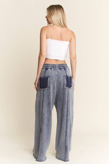 VINTAGE OVERSIZED SWEATPANTS: Denim
