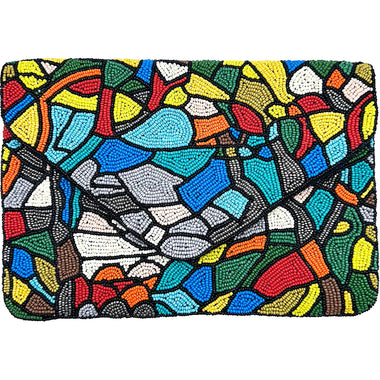 The Works Of ABSTACT BEADED CLUTCH
