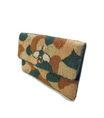 CAMO BEE BEADED CLUTCH