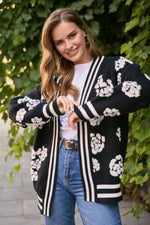 Midnight Floral Cardigan