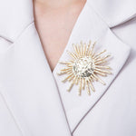 Hello SunHine Gold Brooch