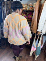 Oversized Cropped Sweater Cardigan